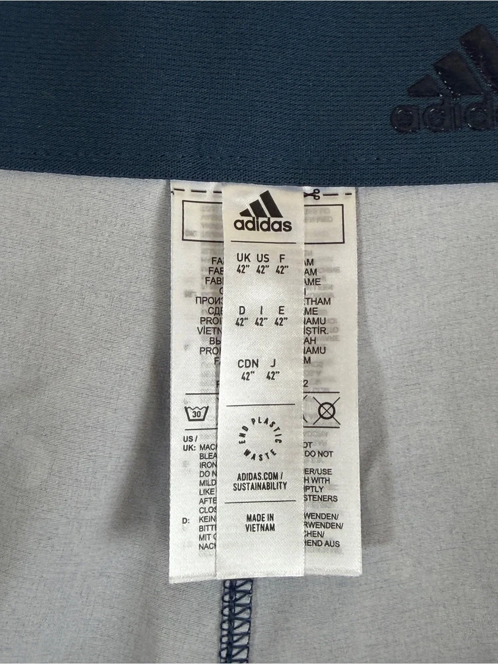 adidas Navy Blue Golf Ball‎ Print Flat Front Men's Shorts